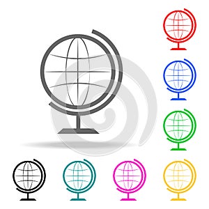 globe icon. Elements of School and study multi colored icons. Premium quality graphic design icon. Simple icon for websites, web d