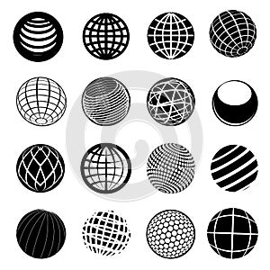 Globe Icon Set