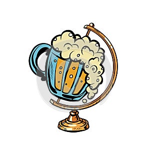 Globe international mug of beer beer restaurant pub