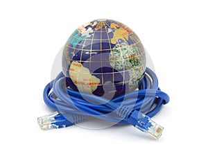 Globe and internet cable