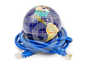 Globe and internet cable