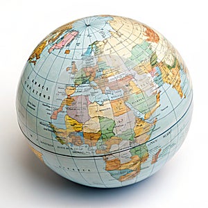 Globe isolated on white background