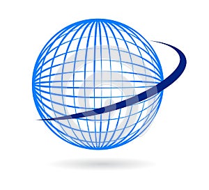 Globe logo vector