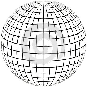 Globe Meridian and longitude photo