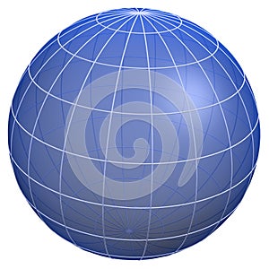 Globe meridians / Earth model photo