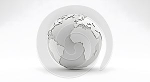 Globe Model with Africa and Europe Visible