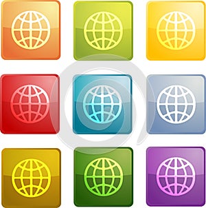 Globe navigation icon