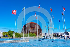 Globe of Science and Innovation at CERN in Switzerland photo