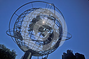 Globe Sculpture in front of Trump International Hotel and Tower on 59th Street, New York City, NY