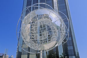 Globe Sculpture in front of Trump International Hotel and Tower on 59th Street, New York City, NY