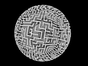 Globe shaped Maze