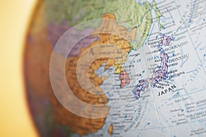 Globe Showing Japan