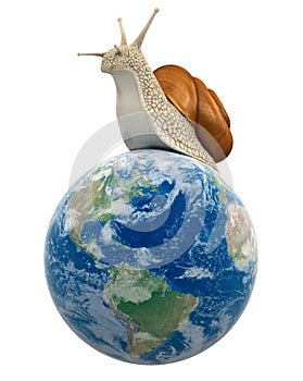 Globe and Snail (clipping path included)