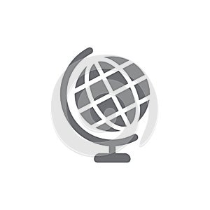 Globe stand icon. Vector illustration decorative design