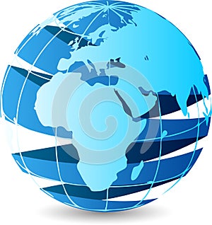 Globe stylish logo