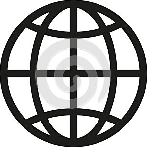 Globe symbol vector