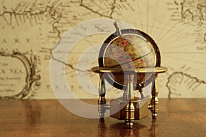 Globe on a table