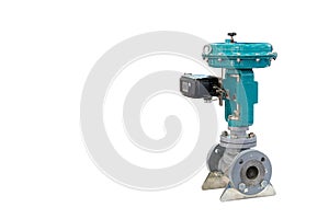 Globe valve assembly with automatic pneumatic diaphragm actuator control for turn close and open water or liquid conveying in