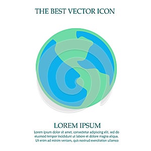 Globe vector icon eps 10.