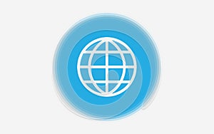 Globe vector icon sign symbol