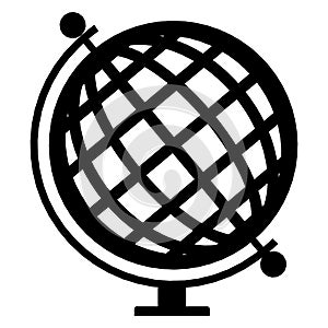 Globe Vector. Illustration Isolated On White Background. A Vector Illustration