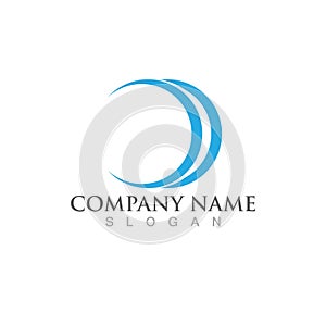 Globe world circle logo and symbol vector