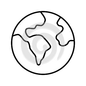 Globe world icon vector on trendy design