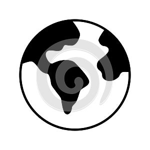 Globe world icon vector on trendy design