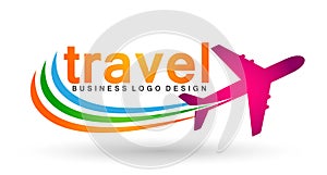 Globe world Travel people logo icon element vector on white background