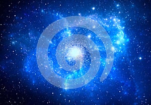 Globular cluster with nebula in the foreground