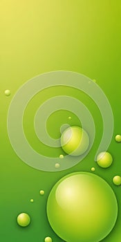 Globular Shapes in Lime Lightgreen