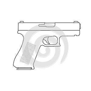 Glock Weapon Illustration