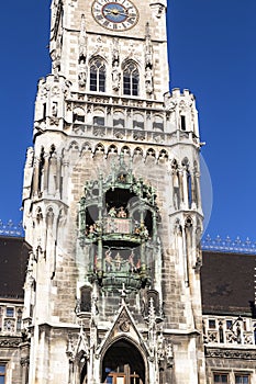 Glockenspiel on the Munich city