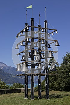 The Glockenspiel,Tellsplatte, near Sisikon, Switzerland.