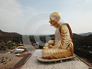 Glod buddha,the largest in the world at Nakhon Ratchasima,Thailand photo