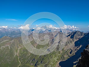 Gloedis - Scenic view of the majestic mountain ridges of High Tauern seen near Gloedis in Schober group, East Tyrol