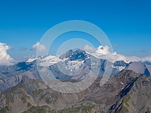 Gloedis - Scenic view of the majestic mountain ridges of High Tauern seen near Gloedis in Schober group, East Tyrol