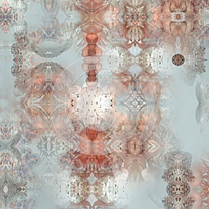 Gloeing mandala art digital design print