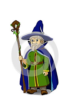 Gloomy Cartoon Wizard