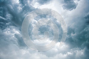 Gloomy clouds background.Dramatic cloudscape.