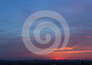 Gloomy Evening Cloudscape
