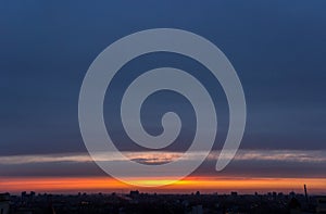 Gloomy Evening Cloudscape