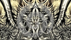 Gloomy fantastic fractal background