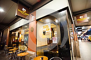 The Gloria Jean`s Coffees is a franchised specialty coffeehouse company at Sydney, Australia.