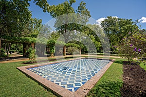 Glorieta de los Lotos (Roundabout of Lotuses) at Maria Luisa Park - Seville, Andalusia, Spain