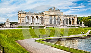 Gloriette at Schonbrunn Palace and Gardens, Vienna, Austria