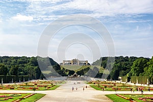 Gloriette and schonbrunn palace gardens