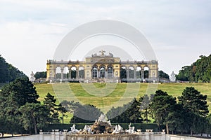 Gloriette and schonbrunn palace gardens