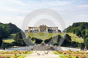 Gloriette and schonbrunn palace gardens