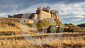 Glorious Bamburgh Castle in Northumberland photo